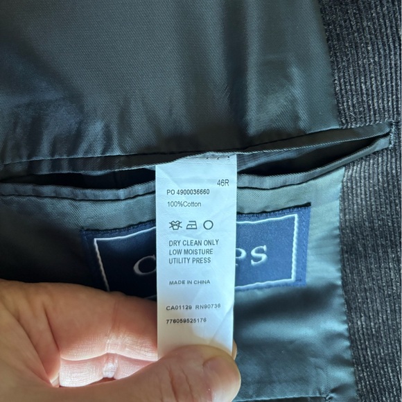 Y2K Chaps 1978 Ralph Lauren Blazer 46R Dark Brown Fine Rib Corduroy Sport Jacket - Picture 15 of 16